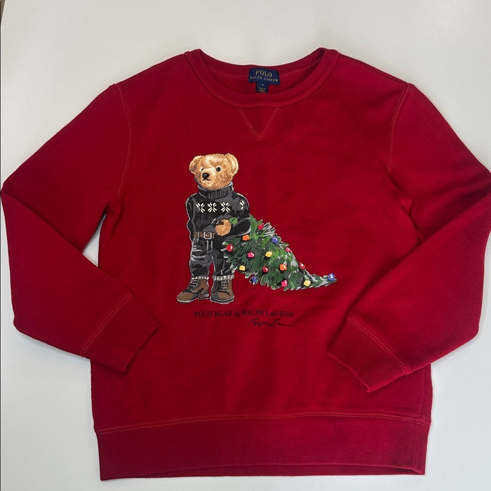 Ralph Lauren Christmas sweatshirt size 7 yrs